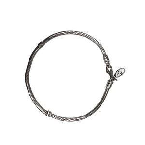 Pandora Moments Sterling Silver Bracelet Snake Chain 8-1/8" Lobster Clasp 590700